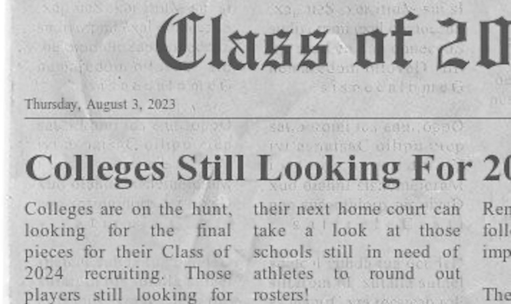 College Classifieds Final Class Of 2024 Recruiting Needs (November 2